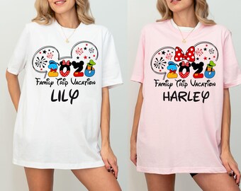 Personalisierte Disney Reise 2026 Sweatshirt, passende Familie Disney Sweatshirt, personalisierte Disney Familie Urlaub Shirt, Disney Trip Tee