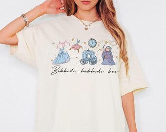 Cinderella Princess Watercolor Shirt, Disney Family Trip Tee, Retro Bibbidi Bobbidi Boo Shirt, Cinderella Princess Shirt,Disney Princess Tee