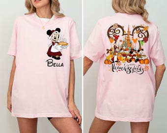 2025 Disney Mickey And Friends Thanksgiving Shirt,Thanksgiving Fall Trip,Disney Family Thanksgiving Matching Disney Gift Shirt,Disney Custom