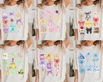 Disneyland prinsesströja, Snövit t-shirt, Askungen t-shirt, Rapunzel t-shirt, Prinsessan Ariel tröja, Prinsessan Ariel t-shirt, Prinsessan Jasmine