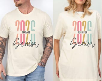 Maglietta personalizzata con nome per la laurea del 2026, regalo personalizzato per la classe del 2026, maglietta per laureati del 2026, regalo di laurea, idea regalo per felpe per mamme di laureati