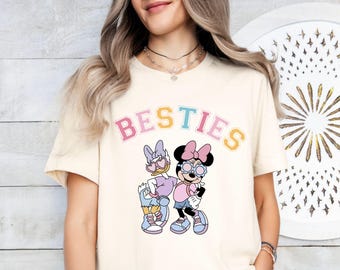 Minnie and Daisy Besties Shirt, Disney Best Friends T-Shirt, WDW Girls Trip Shirt,Disney Besties Shirt,Disney Girls Shirt,Disney Family Trip