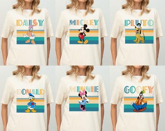 Retro Mickey Minnie Shirts, Retro Disney Trip Shirt, Retro Mickey and Friends Shirt, Checkered Mickey Shirt, Disney Family Vacation Shirt