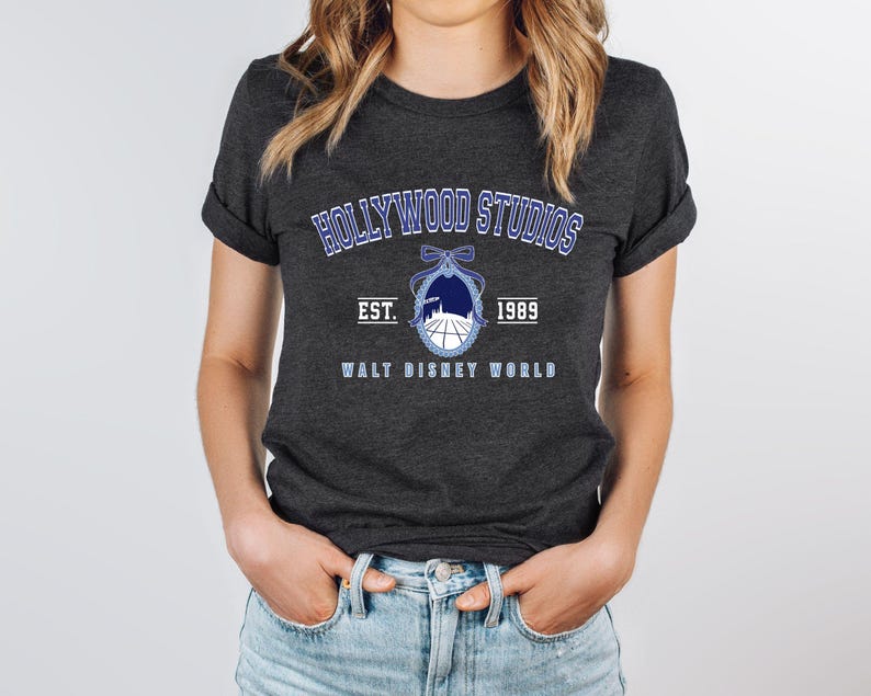 Camiseta de Hollywood Studios, Hollywood Est. 1989, Camiseta retro de viaje familiar a Disney, Sudadera con capucha de Walt Disney World Hollywood imagen 6