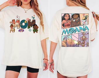 Disney Moana Mom Dad Shirt, Princess Moana Family Matching T-Shirt, Maui Sweatshirt, Hei Hei and Pua Mama Dada Tee, Family Trip Shirt, Gift