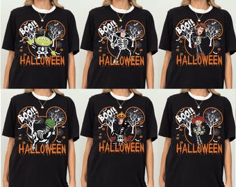 Disney Halloween Shirt, Toy Story Skelett Halloween Sweatshirt, Halloween Shirt, Disney Mickey und Friends Charaktere Halloween Ballon T-Shirt