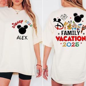 Personalized Disney 2025 Family Vacation Shirts, Mickey Castle 2025 Shirts, Disneyland Family Trip Shirt,Custom Mickey Trip Shirt,Couple Tee