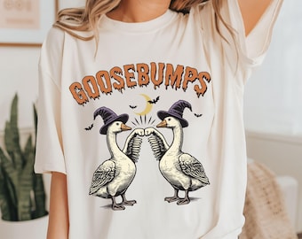 Camiseta engraçada de Halloween com arrepios, camiseta retrô com arrepios, melhor presente de Halloween para meninas, presente de Halloween moderno, presentes engraçados de Halloween para amigos