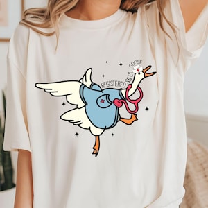 Funny Nurse Silly Goose Sweatshirt, Nursing Student Shirt, Nurse T-Shirt, Nurse Gift, Nurse Appreciation Shirt, Trendy Pediatric Nurse Shirt