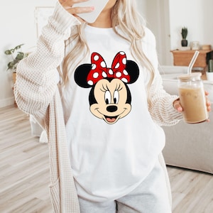 Minnie Mouse T Shirt, Disney Minnie Shirt, Minnie Checkered Shirt, Disney Gift Shirts, Disney Shirts Kids, Minnie Shirt, Disney Girly Shirt