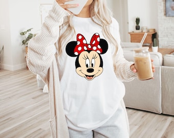 Minnie Mouse T Shirt, Disney Minnie Shirt, Minnie Checkered Shirt, Disney Gift Shirts, Disney Shirts Kids, Minnie Shirt, Disney Girly Shirt