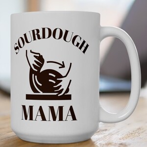 Sourdough Bread gift, Sourdough Bread Starter Gift for Her, Bread Maker Ceramic Coffee Mug, Homemaker Mug, Bread Making Cup Homesteader Gift