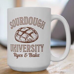 Sourdough Bread gift, Sourdough Bread Starter Gift for Her, Bread Maker Ceramic Coffee Mug, Homemaker Mug, Bread Making Cup Homesteader Gift