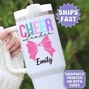 Cheerleader Tumbler, Personalized Cheerleading Tumblers 40oz,  Cheerleader Cups, Cheer Team Tumbler, Cheerleader Mug, Cheerleading Cups Mugs