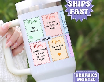 Personalized Mom Affirmation Tumbler, Stainless Steel Travel Mug