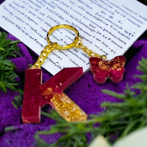 Porte-clés alphabet, porte-clés lettre, porte-clés alphabet personnalisés en résine, cadeau canadien fait main, cadeau porte-clés, gifs personnalisés