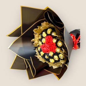 Bouquet di cioccolato Ferrero Rocher, regalo di bouquet di compleanno, regali di pronta guarigione, regalo di bouquet di anniversario, regalo per lui, regalo di Eid, festa della mamma