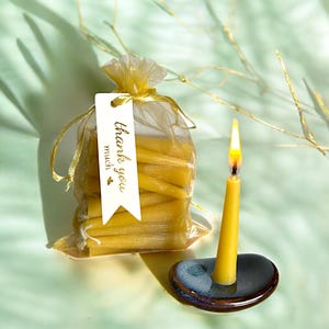 Prayer Candle Set – 31 Pure Beeswax Mini Tapers for Daily Reflection & Devotion – Gift-Ready (Free Personal Card Upon Request)