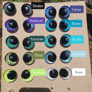 One pair 12mm, 14mm, 16mm, 18mm, 20mm, 25mm, 30mm, 35mm, 40mm Kawaii/Offset Safety Eyes image 2