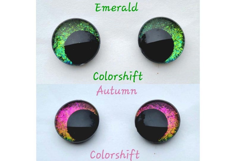 One pair 12mm, 14mm, 16mm, 18mm, 20mm, 25mm, 30mm, 35mm, 40mm Kawaii/Offset Safety Eyes image 4