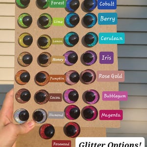 One pair 12mm, 14mm, 16mm, 18mm, 20mm, 25mm, 30mm, 35mm, 40mm Kawaii/Offset Safety Eyes