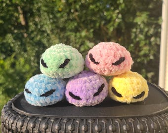 Crocheted Rimuru Reincarnated as a slime inspired stress ball!