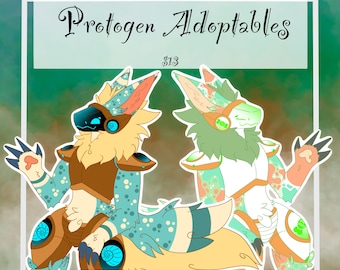 Full-body Protogen Adoptables - Furry Fandom Original Characters / Fursona Avatars