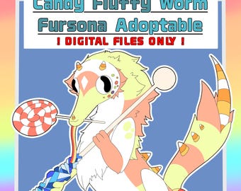 Fursona Adopterbar // Helkroppsgodis Fluffig Mask Adoptera // Pälskling Fandom Originalkaraktärer