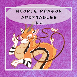 SALDI! Noodle Dragon Adottabili - Personaggi antropomorfi del Fandom Furry / Fursonas