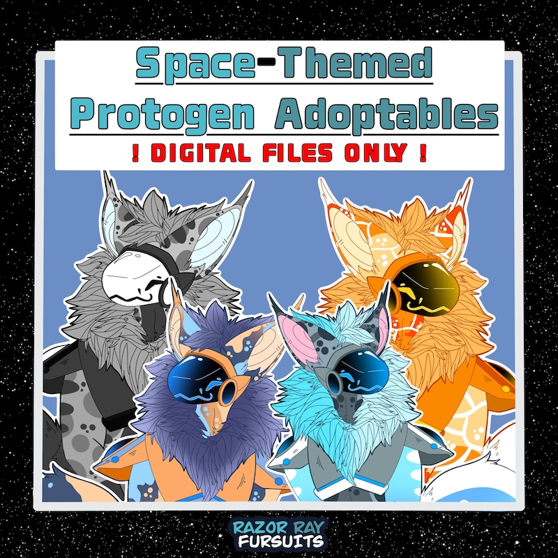 Protogen Refrences Protogen Reference Sheet Base - Etsy