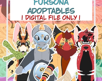 MINI RESTOCK! Fursona Adoptables // Full-body Random Adopts // Furry Fandom Original Characters