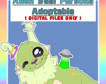 Fursona Adopterbar // Helkropps Alien Seal Adopt // Pälskling Fandom Originalkaraktärer