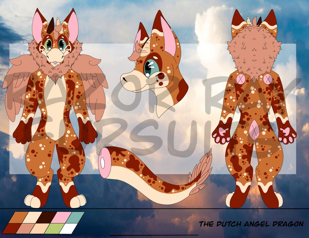 Fursona Adoptables Dutch Angel Dragon Reference Sheet Adopt Furry fursona-adoptables-dutch-angel-dragon-reference-sheet-adopt-furry