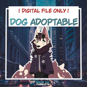 Fursona Adoptables // Full-body Dog Adopt // Furry Fandom Original Characters