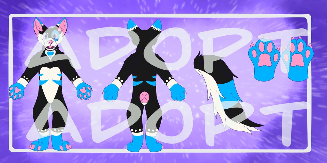 SALE Canine Reference Sheet Adoptable Furry Fandom Anthropomorphic ...