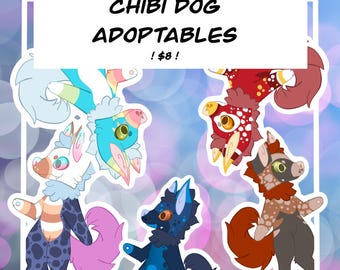 Fursona Adoptables // Chibi Dog Adopts // Furry Fandom Original Characters