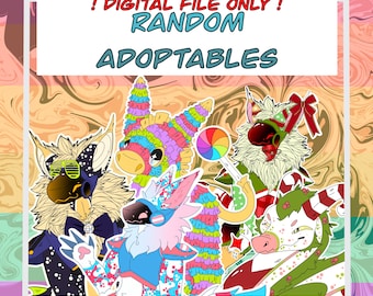 Fursona Adoptables // Full-body Random Adopts // Furry Fandom Original Characters / Avatars