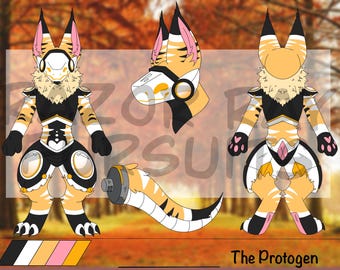 Fursona Adoptables // Helkroppsprotogen Referensblad Adoptera // Furry Fandom Originalkaraktärer