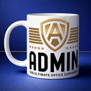 Admin Ceramic Mug (11 oz) | Funny System Administrator Coffee Mug | Admin Gift