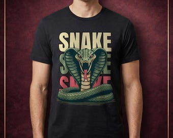 Camiseta com estampa de cobra | Camiseta "Salve as Cobras" | Camiseta para amantes de répteis | Estampa de animal incrível | Presente para fãs de cobras