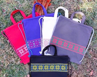 High Quality Embroidered Backpack,Ukrainian Pattern Bag,Handmade Backpack,Eco Backpack,Unique Gift,Shopping Bag, for more info - see below