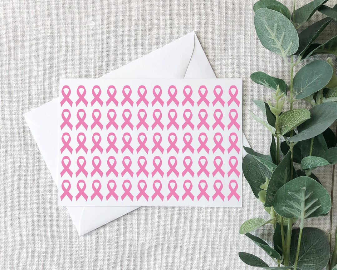 Cancer Ribbon Sticker Sheets, Peel and Stick Envelope Seals, Planner ...