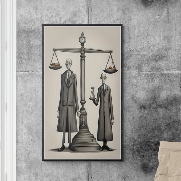 Design Scales of Justice; Scales of Justice Image, Scales of Justice Digital, Wall Art