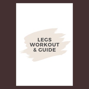 Legs Workout Guide