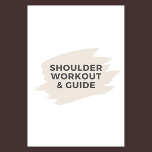 Shoulder Workout Guide