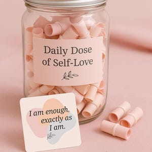 Affirmationskarten in Pastell: Selbstliebe, Achtsamkeit, Motivation (Digitaler Download)