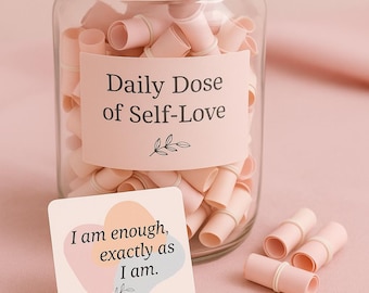 200 Daily Affirmation Cards: Whimsical Pastel Self-Care (Printable PDF)