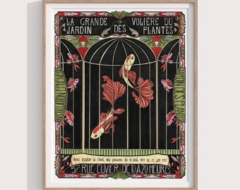 La Grande Volière du Jardin des Plantes | Illustration