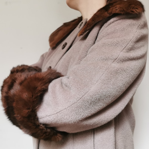 Fur Collar Cuffs Coat Etsy