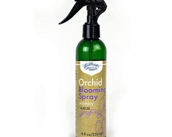 Wekelijkse Orchid Liquid Blooming Spray - Verhoog de vochtigheid en voedingsstoffen Zacht gebruik Gezonde groeiformule voor kamerplanten - 8oz